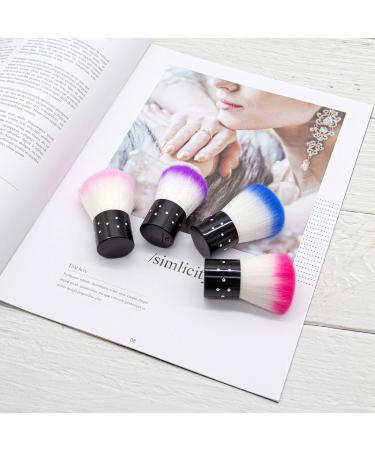 AUEAR 4 Pack Multicolor Nail Powder & Dust Brushes - Nail Art Cleaning Tools for Women and Girls - Buy Online on GoSupps.com