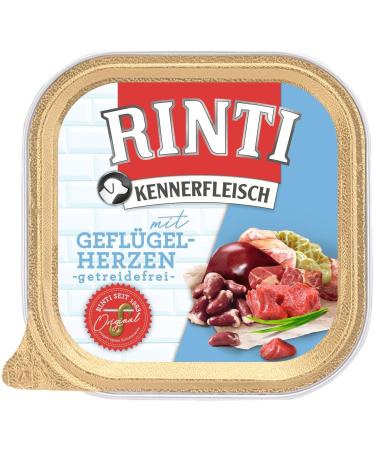 RINTI Kennerfleisch Bol | Poultry Hearts | 9 x 300 g