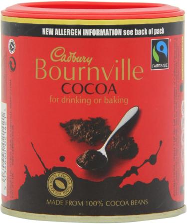 Cadbury Commerce quitable Poudre de Cacao Bournville 125 g - Lot de 6 - Buy Online on GoSupps.com