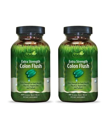 Irwin Naturals Extra Strength Colon Flush with Acai Slippery Elm and Psyllium | 60 Liquid Soft-Gels 2