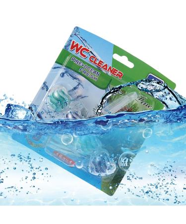 Automatic Toilet Bowl Fresheners - in-The-Bowl Bathroom Cleaning Supplies for Cleaning and Refreshing Toilet Bowl - Cleans and Freshens Toilet Bowl Bathroom Cleaning Supplies Cartey Pine