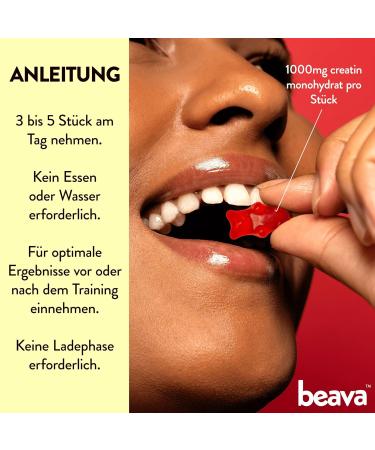 Vegan Creatine Gummy Bears - 30 Portions 3000mg Creatine Monohydrate for Muscle Building & Endurance - No Loading Phase Low Sugar No Flatulence - Buy Online on GoSupps.com