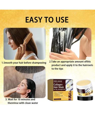 FunnAura Argan Oil Collagen Hair Deep Repair Collagen Mask for Dry Damaged Hair all Types - Buy Online on GoSupps.com