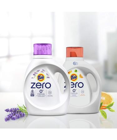 Tide Zero Liquid Laundry Detergent Soft Lavender Scent 80 Loads Cleanscent Technology 3.4 Liter (Pack of 1) Lavender 80 Loads - Buy Online on GoSupps.com