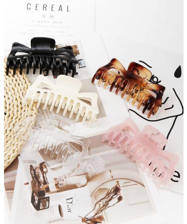 Olldag 5.5 Inch Large Hair Claw Clips for Women - Strong Hold Nonslip Big Clips (5 Pack) - Perfect Birthday Business Gift for Women and Girls - Buy Online on GoSupps.com