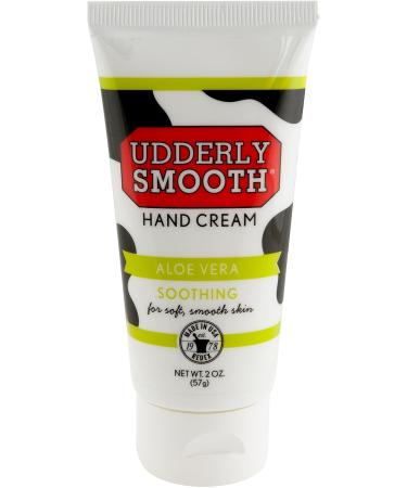 Udderly Smooth Hand Cream with Aloe Vera - 2oz Tube | Moisturizing & Soothing Formula for All Skin Types | Ship Internationally - Buy Online on GoSupps.com