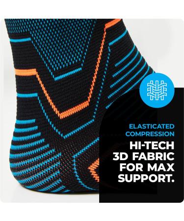 VITTO Ankle Support for Sprained Ankle Arthritis Joint Pain Strains Ankle Injury Recovery Rehab Sports Basketball - Multi Zone Compression Sleeve (M Pair) M Sleeve 2 - Buy Online on GoSupps.com