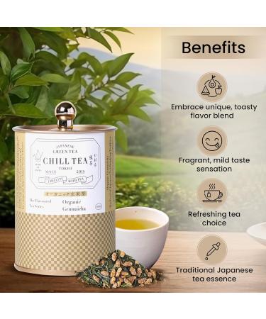  CHILL TEA Tokyo Genmaicha loose leaf tea from CHILL TEA Tokyo - 100% Japanese Tea (100g) - Buy Online on GoSupps.com