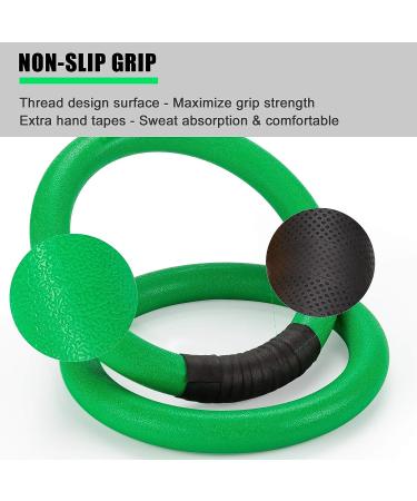 Pacearth Gymnastic Rings 1100lbs Capacity with Adjustable Straps | Pull Up & Gymnastics Rings Set for Full Body Workout at Home Gym - Buy Online on GoSupps.com