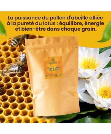 Propol-mel Pollen de Fleur de Lotus 100% Naturel. 500 grammes Issu d Abeilles Sans R sidus. Source de Prot ines d Acides Amin s de Lipides de Vitamines et de Min raux. - Buy Online on GoSupps.com