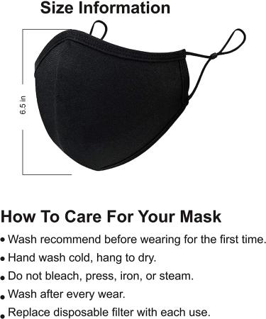 MAVIKS Reusable Face Masks for Women & Men - Pack of 4, Adjustable Straps, Breathable Cotton Fabric - Buy Online on GoSupps.com