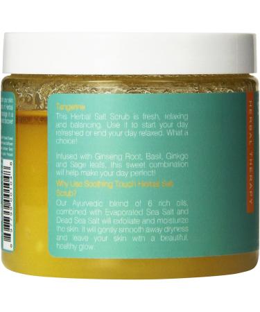 Soothing Touch Herbal Salt Tangerine Scrub - 20 Oz | Exfoliating Body Scrub for Glowing Skin | International Shipping Available - Buy Online on GoSupps.com