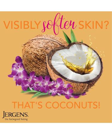 Jergens Hydrating Coconut Body Moisturizer 8 oz - Dermatologist Tested, Infused with Coconut Oil and Water for Long-Lasting Moisture - Buy Online on GoSupps.com