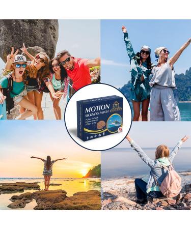 Motion Sickness Patch | Fast Relief from Nausea & Dizziness | 24 Patches for Travel Cruise & Vertigo Relief - Buy Online on GoSupps.com