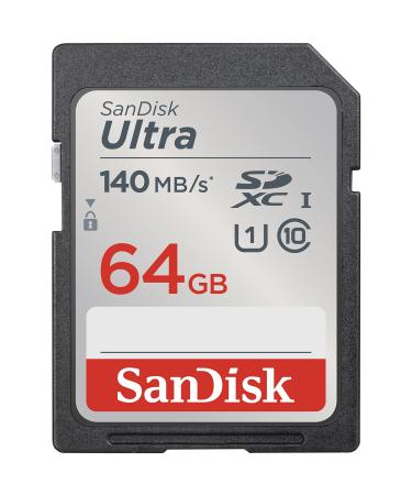 SanDisk 64GB Ultra SDXC UHS-I Memory Card - Up to 140MB/s, C10, U1, Full HD, SD Card - SDSDUNB-064G-GN6IN Memory Card Only 64GB - Buy Online on GoSupps.com