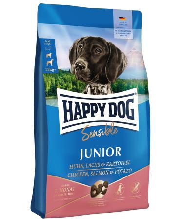 Happy Dog Supreme sensitive junior chicken salmon & potato 1 kg happy dog supreme sensitive junior chicken salmon & potato 1 kg (1 Pack)