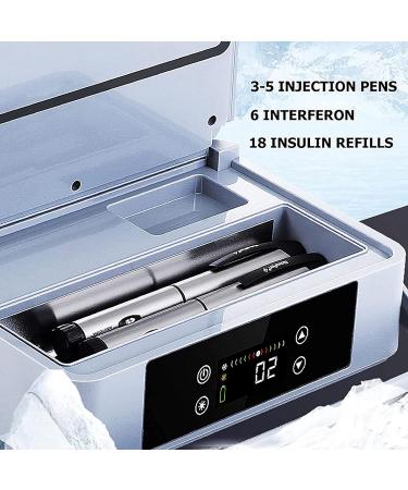 Travel Medicine Cooler - Rechargeable Insulin Storage Box | ZCM-JSDS Portable Mini Cooler with LED Display | 220x150x70mm - Buy Online on GoSupps.com