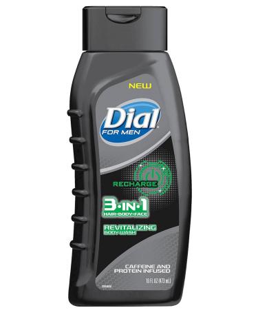Dial Men 3-in-1 Revitalizing Body Wash 16 Fl. Oz. (Pack of 2) - Hair, Body, Face Care - Buy Online on GoSupps.com