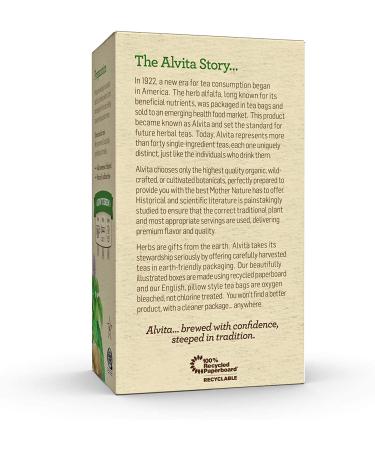 Alvita Organic Ginger Peppermint Tea | 24 Premium Quality Herbal Tea Bags - Buy Online on GoSupps.com