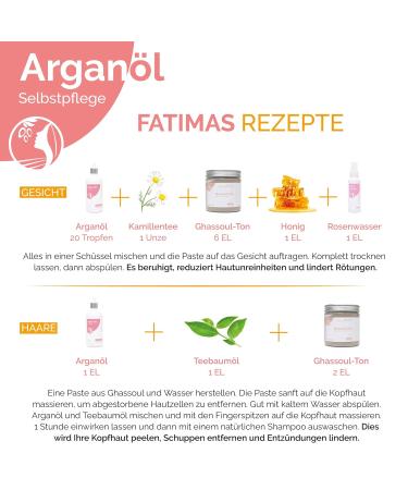 Fatima's Garden 100% Natural Argan Oil with Jasmine - Anti-Aging Moisturizing Cold-Pressed Oil for Face Hair Body & Nails - 100ml (1 Pack) - Buy Online on GoSupps.com