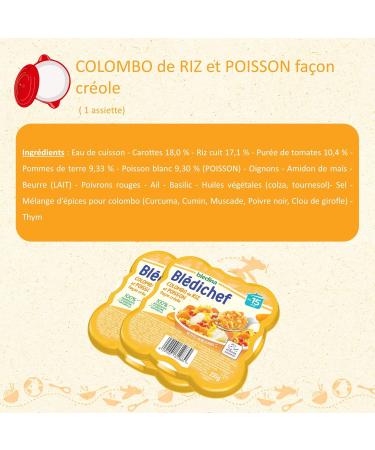 Bl dina - Bl dichef - 8 small dishes for babies - Lunch and evening meals - From 15 months - 5 recipes - Pack of 8 - Buy Online on GoSupps.com