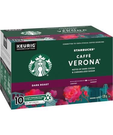 Starbucks Verona Dark Roast Coffee Single Serve Keurig K-cup Pods 6 Boxes 60 Capsules Dark Roast 1 count (Pack of 60) - Buy Online on GoSupps.com