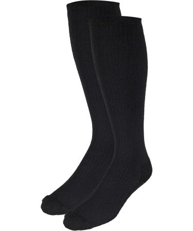 Truform Compression Socks for Women - 10-20 mmHg Knee High Over Calf - X-Large (3 Pack) - Black - Buy Online on GoSupps.com