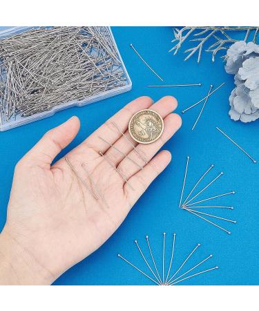 PandaHall 304 Stainless Steel Ball Head Pins 40mm 500pcs - Jewelry Making Pins for Earrings, Pendants, Bracelets - 21 Gauge Bendable Headpin - DIY Craft Supplies - Buy Online on GoSupps.com