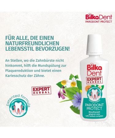BilkaDent Expert Herbal Parodont Protect Mouthwash | Gum Care with Herbal Complex - 75ml - Buy Online on GoSupps.com