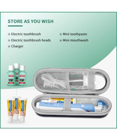 Case for Braun Oral B/Oral-b Pro/Philips Sonicare/Fairywill Sonic Electric Toothbrush with Accessories Storage Portable Holder Travel Protective Cover (Blue) - Buy Online on GoSupps.com