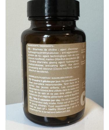 Jolly mama! Choline Mama | Bitartrate de Choline Brevet e | Vitacholine | Hautement Assimilable | Compatible Grossesse et Allaitement | Fabriqu en France | 60 G lules - Buy Online on GoSupps.com