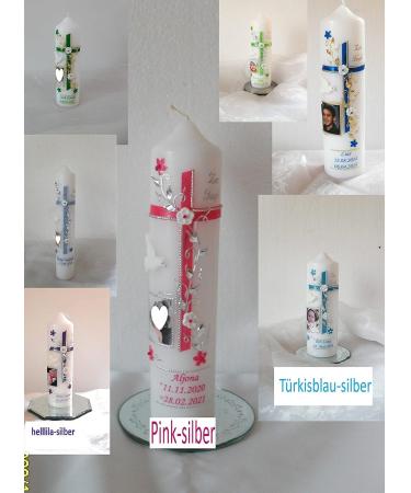 Baptism & Communion Candles | Personalized Confirmation & Godparent Gifts - Customizable with Photo Name & Date for Boys & Girls - B076H49BLG - Buy Online on GoSupps.com