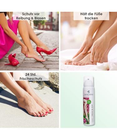 Buy Saicara Foot Fresh & Silk Spray - Blister Protection Aluminum-Free 100ml EU Made Ideal for Diabetics - International Shipping Available - Buy Online on GoSupps.com