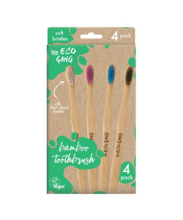 Eco Gang Bamboo Toothbrush Soft pack of 4