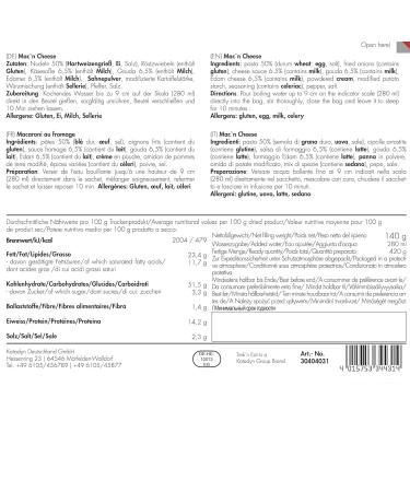 Trekn Eat Mac n Cheese - Gourmet Instant Meal | Eco-Friendly & Convenient International Shipping - Buy Online on GoSupps.com