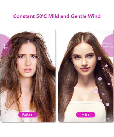 Portable Cordless Hair Dryer Hot & Cold Air Wireless Hair Dryer Rechargeable Blow Dryer w/Diffuser for Blowing Hair Painting Drying - Buy Online on GoSupps.com