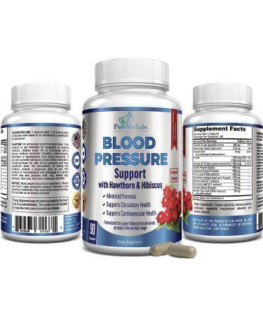 YUMMYVITE Blood Pressure Support Supplement with Hawthorn & Hibiscus - 90 Capsules | Promotes Circulatory Health & Blood Pressure Wellness - Buy Online on GoSupps.com