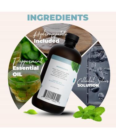 Living Well with Dr. Michelle Cool Mint Remineralizing Mouthwash | Hydroxyapatite & Colloidal Silver Formula | Alcohol-Free | Fluoride-Free Mouth Rinse - Buy Online on GoSupps.com