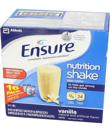 Ensure Original Nutrition Shake Vanilla 8 fl oz - Pack of 16 | Standard Packaging - Buy Online on GoSupps.com