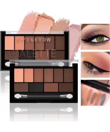 bark Erinde Eyeshadow Palette 10 Colors Matte and Shimmering Eyeshadow Palette Highly Pigmented and Longlasting with Eyeshadow Brush Easy to Blur Eye Makeup Palette 04 - Buy Online on GoSupps.com