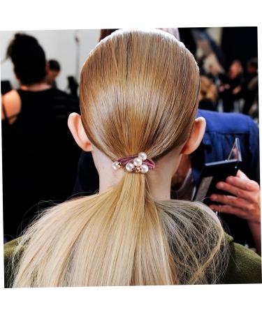 Beavorty 4 Boxes hair tie Christmas Hair Band pearl ponytail holder rubber hair band hair rope ties Christmas Ponytail Holder kids scrunchies Hair Scrunchies fabric beaded Lace up child - Buy Online on GoSupps.com