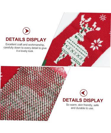 SHERCHPRY Christmas Scarf for Kids - Yarn Winter Gift 124x19CM - Festive Tree Design - Buy Online on GoSupps.com