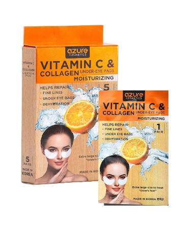 Azure Kosmetics Vitamin C & Collagen Under-Eye Pads Moisturizing  5 Pairs