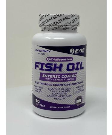 Experimental and Applied Sciences High Potency Fish Oil | EPA + DHA Omega-3s Fatty Acids for Heart & Brain Health | Gluten Free, Non GMO | Enteric Coated with Lemon Flavor | 90 Softgels - Buy Online on GoSupps.com