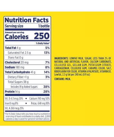 Nestle Nesquick Flavored Low fat Milk VITAMIN A&D - Vanilla - 14 Ounce Bottles 12 Pack - Buy Online on GoSupps.com