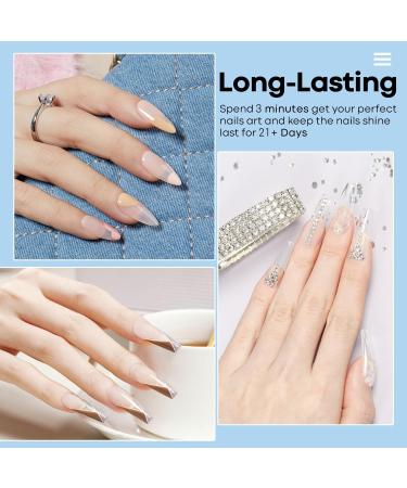 Modelones Dip Powder Clear Color Nail Dipping Powder French Nail Art Build Powder Pro Collection System for Starter Manicure Salon DIY at Home 28+ Long-Lasting No Needed Nail Lamp Cured 1 Oz - Buy Online on GoSupps.com