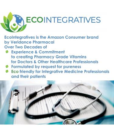 EcoIntegratives B Complete with Folate All Vitamins B1 B2 B3 B5 B6 B7 B9 B12 and Choline Bitartrate for Energy Brain Clarity Neuro Metabolism 100 Vegan Capsules - Buy Online on GoSupps.com