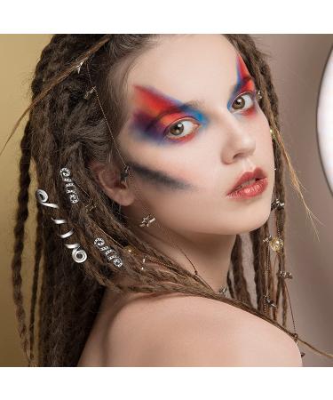 12 Pieces Celtic Hair Jewelry Set for Braids - Gold & Silver Dreadlock Accessories for Women and Girls - Buy Online on GoSupps.com