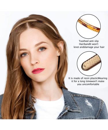 4 Pieces Skinny Plastic Headbands Plastic Plain Headbands Skinny DIY Hair Bands Slim Headbands Plastic Easy Headbands Smooth Headbands Can Be Used for Face Washing Daily Wear Etc(4 Colors) - Buy Online on GoSupps.com