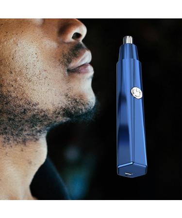 Nose Hair Trimmer - Washable & Smooth Cutting Eyebrow & Facial Hair Trimmer for Men & Women - Blue - International Shipping - Buy Online on GoSupps.com